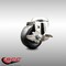 Service Caster 3 Inch 316SS Hard Rubber Wheel Swivel Bolt Hole Caster with Brake SCC-SS316BH20S314-HRS-TLB - alternate 3